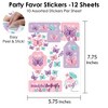 Big Dot of Happiness Beautiful Butterfly - Floral Baby Shower or Birthday Party Favor Sticker Set - 12 Sheets - 120 Stickers - 3 of 4