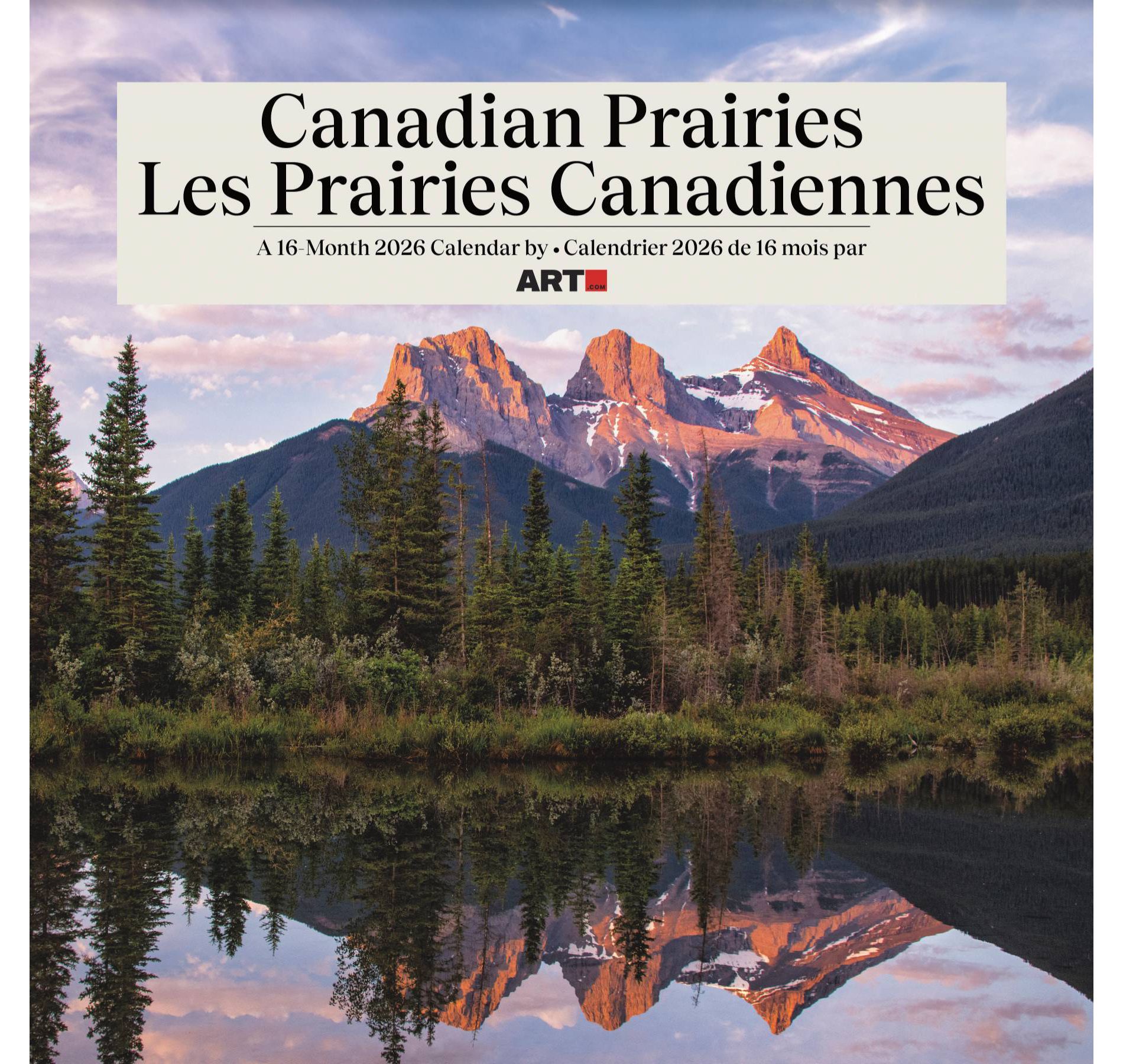 Trends International 2026 Canadian Prairies Bilingual French 12"x12" Wall Calendar