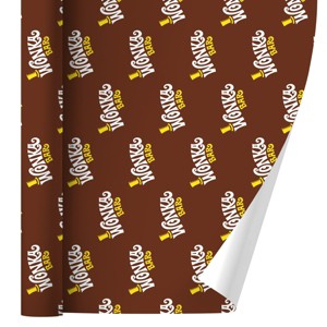 Willy Wonka And The Chocolate Factory Wonka Bar Logo Gift Wrap 30" x 72" - 1 of 4