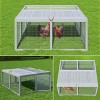 Folding Chicken Coop & Rabbit Hutch, Portable Chicken Cage Pens with Top & Side Opening Doors, Small Animal Playpen, No Assembly Required - 3 of 4
