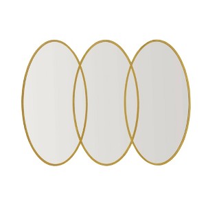 Eclipse Gold Trio Wall Mirror Gold - Madison Park - 1 of 4