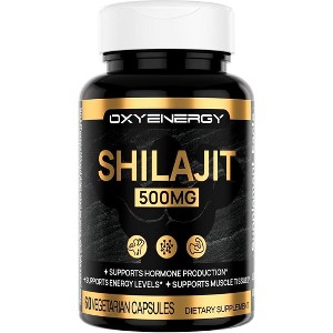 OXYENERGY Shilajit for Men, 30:1 Extract, Max Potency Himalayan Shilajit, Immune Support, Energy & Cognition, 60 Vegan Capsules, 30-Day Supply - 1 of 1