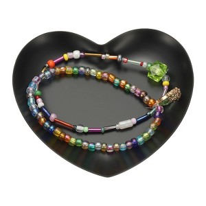 Unique Bargains Stainless Steel Decorative Heart Shape Jewelry Serving Trays for Candle Drink - 1 of 4