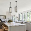 BAOURE 4 Light Chandelier,18.11 in Gold Lantern Light Fixtures with Farmhouse Metal Cage Adjustable Height for Dining Room Hallway Foyer - 3 of 4