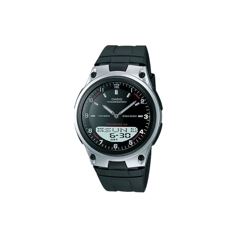 Casio Men's Ana-Digi Databank Watch - Black (AW80-1AV), 1 of 4