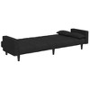 vidaXL Sofa Bed Black Polyester Standard - 4 of 4