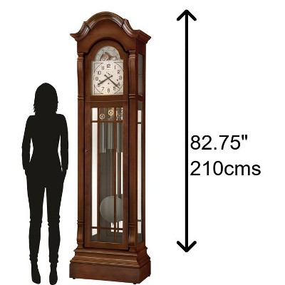 Cherry Bordeaux Traditional Grandfather Floor Clock