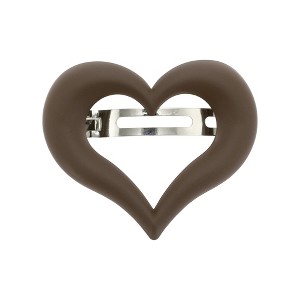 Unique Bargains Women's Classic Heart Hair Clips 2.95"x2.56"x1.1" 1 Pc - 1 of 3