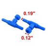 Unique Bargains Plastic Fish Tank Aquarium One Way Air Valve Connector Blue 20 Pcs - image 2 of 3