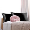 PiccoCasa Luxury Smooth Satin Hidden Zipper Closure Pillowcases 2 Pcs - 3 of 4