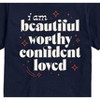 Men's - Instant Message - Beautiful Worthy Confident Loved Short Sleeve Graphic T-Shirt - 2 of 4