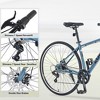 NAYSAYE Bicycle 7 Speed Hybrid Mountain Bike Aluminum Frame Double Disc Brake Bikes For Adults and Kids, 64.57"*25.19"*37.79" - 3 of 4