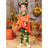 Pumpkin Season Hi-Lo Tunic, Leggings and Scarf Set Mia Belle Girls - 2 of 4