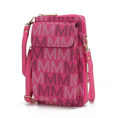 MKF Collection Cossetta Cell Phone Crossbody Wristlet Handbag Vegan Leather Versatile Multi-Use Phone Holder by Mia K