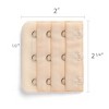 Allegra K Women's 3 Hook 3 Row Stretchy Bra Strap Extenders Hooks Bra Band - 3 of 4