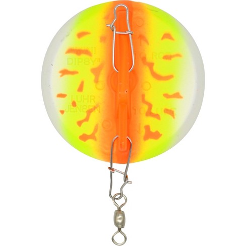 Lot De 4 Plongeurs Dipsy Divers Luhr Jensen - 2 Orange, 1 Vert, 1 Chrome