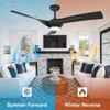 52" Walnut Ceiling Fan with Remote Control - 7 Speeds - image 4 of 4