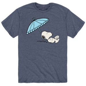 Men's - Peanuts - Men's Snoopy Chill Vibes Just Hanging Short Sleeves Short Sleeve Graphic T-Shirt - 1 of 4
