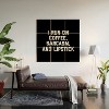 EnvyArt Run Coffee Sarcasm Lipstick Wood Wall Mural - Society6 - 2 of 2