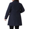 Agnes Orinda Women's Plus Size Single Breasted Long Sleeve Fleece Warm Overcoats - 4 of 4