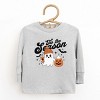 Tis The Season Ghost Retro - Toddler Long Sleeve Graphic Tee and Youth Long Sleeve Graphic T-Shirt - 2 of 3