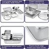 Itopfox Stainless Steel Bakeware Set, 12-Piece Kitchen Baking Pans with Rack, Square Cake Pan, Lasagna Pan, Loaf Pan, Muffin Pan, Pizza Tray & Covers - 3 of 4