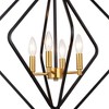 Vaxcel Brady 4 - Light Pendant in  Black/Satin Brass - 3 of 4