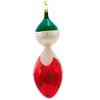 De Carlini Italian Ornaments 7.0 Inch Vintage Christmas Clown Christmas Tree Ornament , Italian Ornament Glass (1PC) - 3 of 4