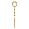 Black Bow Jewelry 14k Yellow Gold FD Shield Pendant - 2 of 4