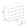NicBex 42.1" W 6-Drawer Dresser Modern 2-Tone Storage with 4 Full-Extension Drawers & 2 Pull-Down Cabinets, Rectangle Bedroom Organizer - 4 of 4