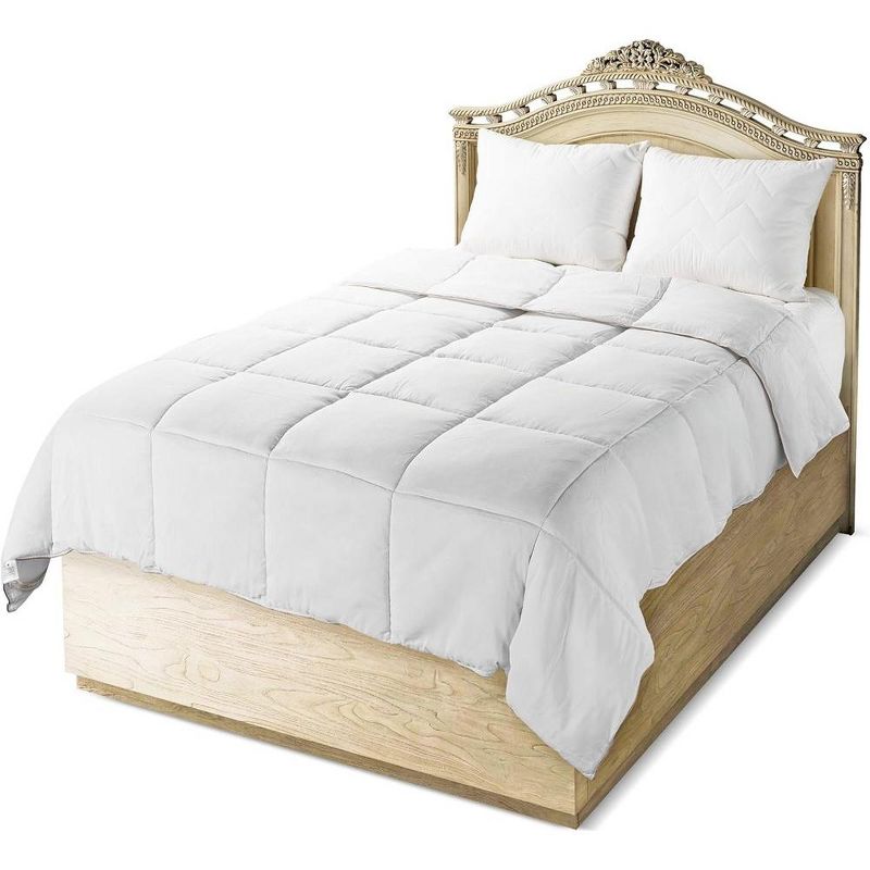 Mastertex Millgram Collection Down Alternative Bed Comforter- White, 3 of 4