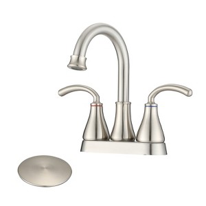 PROOX 4 in. Centerset 2-Handle Bathroom Faucet with Pop Up Drain - 1 of 4