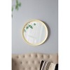 Vynxaria D20x1.5" Transitional Mango Wood Wall Mirror with Solid Frame for Bathroom & Entryway - Leaning Wall Decor - 3 of 4