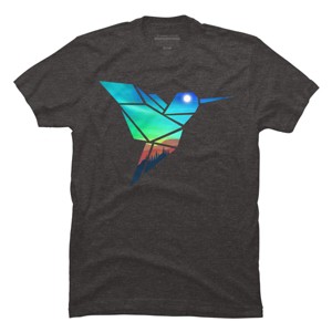 Men's Design By Humans Nature Sparrow By clingcling T-Shirt - 1 of 4