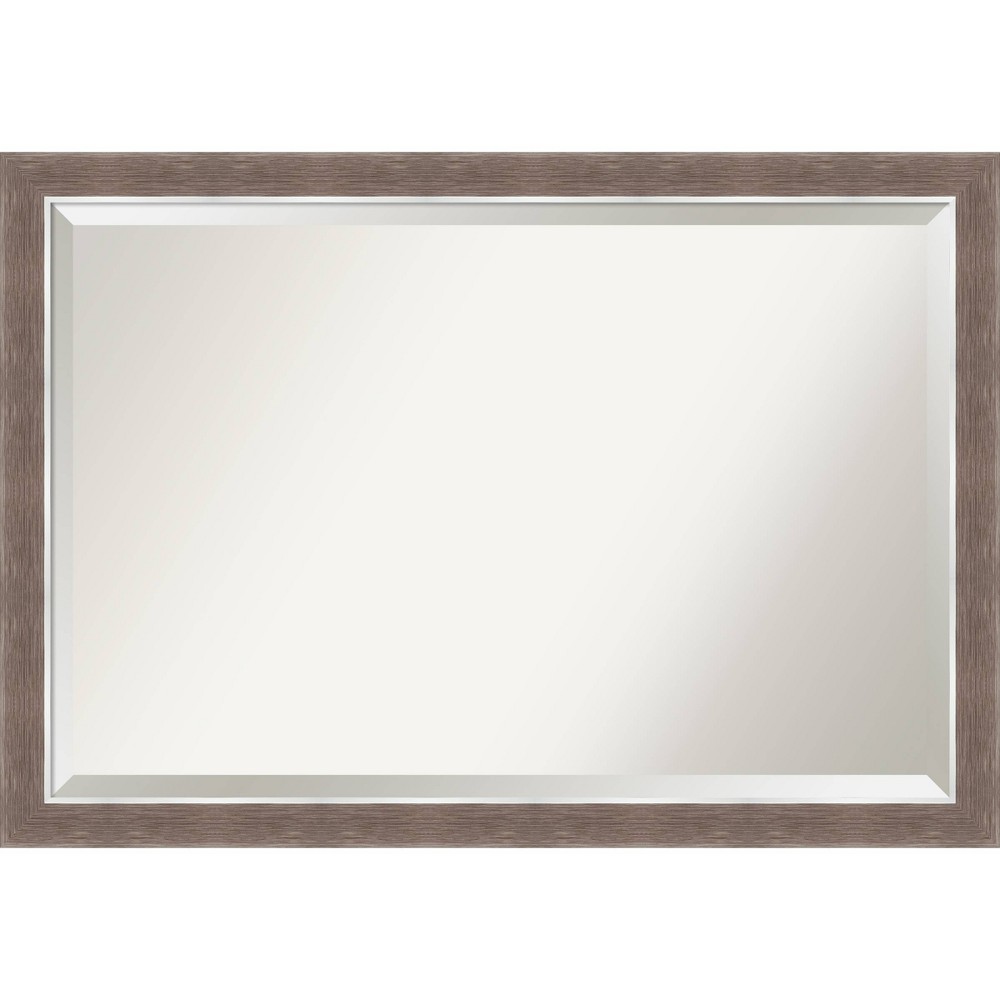Photos - Wall Mirror 40" x 28" Noble Mocha Framed Bathroom Vanity  - Amanti Art