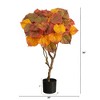 Nearly Natural 3-ft Autumn Umbrella Ficus Tree - 2 of 3