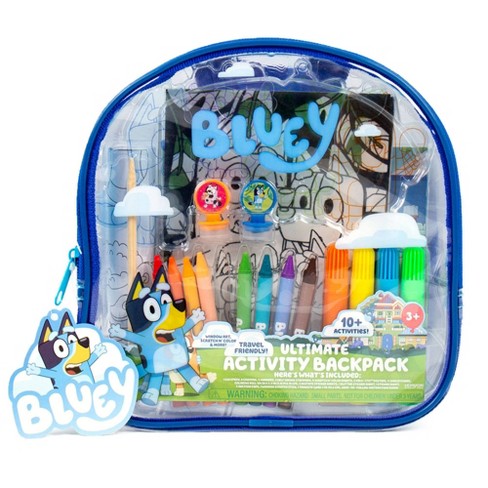 bluey games bluey sticker set for kids - bluey party supplies bundle with 4  sheets of bluey