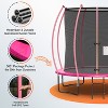 FDW 8/10/12/14FT Trampoline with Enclosure Net Outdoor Jump Rectangle Trampoline - ASTM Approved-Combo Bounce Exercise Trampoline - 4 of 4