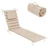 Crestlive Products Outdoor Portable Egg Rolls Chaise Lounge Cushion - 2 of 4