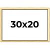 PosterPalooza | Simple Gold Picture Frame - UV Acrylic, Backing Board, Hanging Hardware Included - 2 of 4
