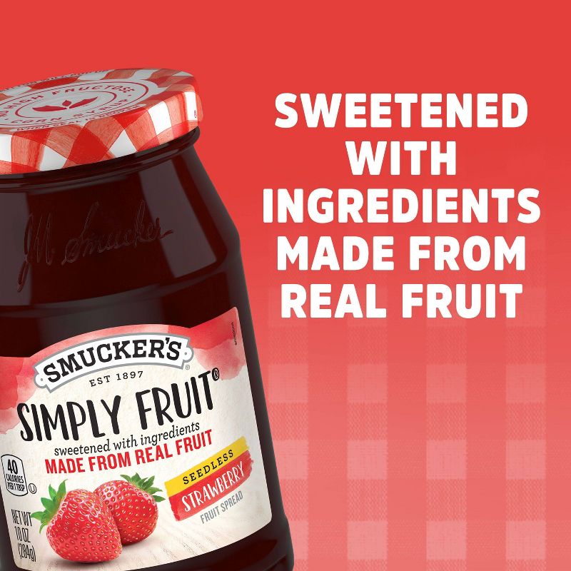 Smucker&#39;s Simply Fruit Strawberry Seedless Spreadable Fruit - 10oz, 4 of 6