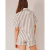 Women's Striped Button Collar Top - Bailey Rose - 3 of 4