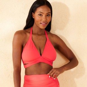 Women's Faux Wrap Triangle Bikini Top - Shade & Shore™ - 1 of 4