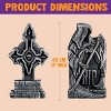 Joyfy 5pcs Halloween Foam RIP Graveyard Headstone Decorations 17in,Gravestones with 12 Stakes,Halloween Home Front Yard Lawn Garden Party Supplies - 3 of 4