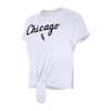 MLB Chicago White Sox Women's White Front Knot T-Shirt - 3 of 4