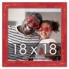 PosterPalooza | Square Shabby Chic Red Picture Frame - UV Acrylic, Foam Board Backing, Hanging Hardware - 2 of 4