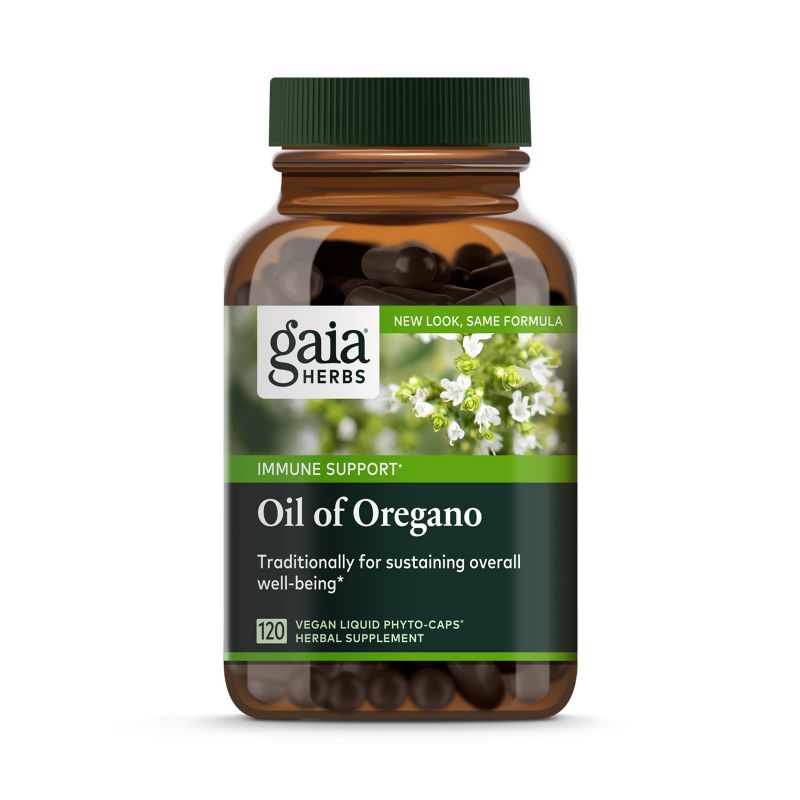 Gaia Herbs Oil of Oregano - Immune and Antioxidant Support Supplement with Oregano Oil, Carvacrol, and Thymol, 1 of 9