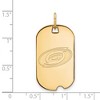 Black Bow Jewelry 14k Yellow Gold Plated Sterling Silver Carolina Hurricanes NHL Pendant - 2 of 3