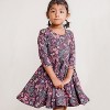 Mightly Toddler Fair Trade Organic Cotton Print 3/4 Sleeve Twirl Dress - 4 of 4