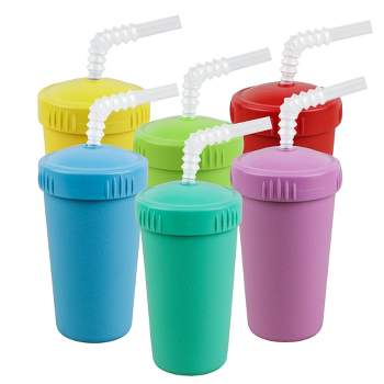 The First Years GreenGrown Reusable Spill-Proof Straw Cups - Toddler Cups  with Straw - Blue/Yellow/Green - 6 Count - Yahoo Shopping